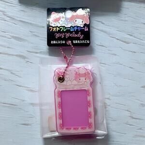 Sanrio Japan My Melody Strawberry Parfait Mini Photo Charm Keychain Kawaii Gift